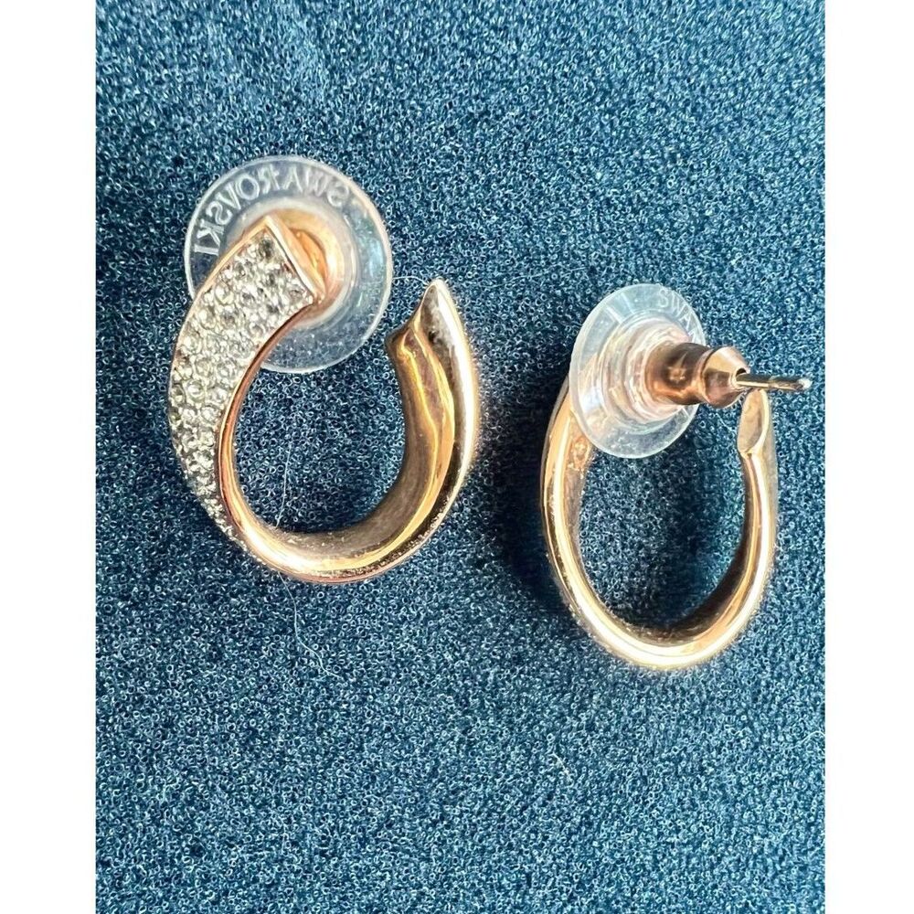 NWOT Swarovski Exist Rosegold Crystal Earring - Picture 16 of 16